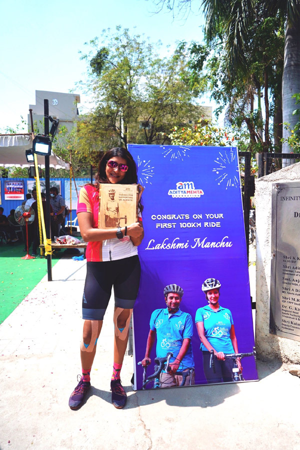 Manchu Lakshmi Completes 100km Cycle Ride Photo Gallery - Sakshi27