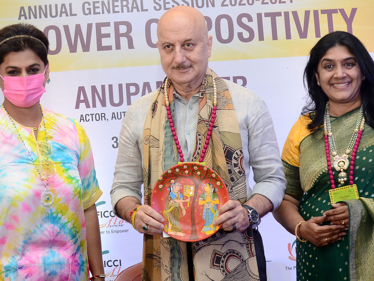 Anupam Kher addressed FLO members at their Annual General Session AT ITC KAKATAYA HOTEL, BEGUMPET Photo Gallery - Sakshi1