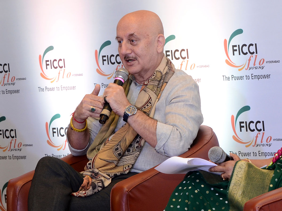 Anupam Kher addressed FLO members at their Annual General Session AT ITC KAKATAYA HOTEL, BEGUMPET Photo Gallery - Sakshi9