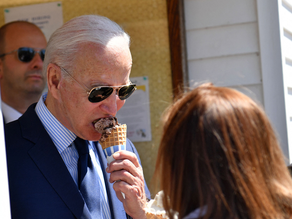 President Joe Biden Stops At Cleveland Ice Cream Shop Photo Gallery - Sakshi6