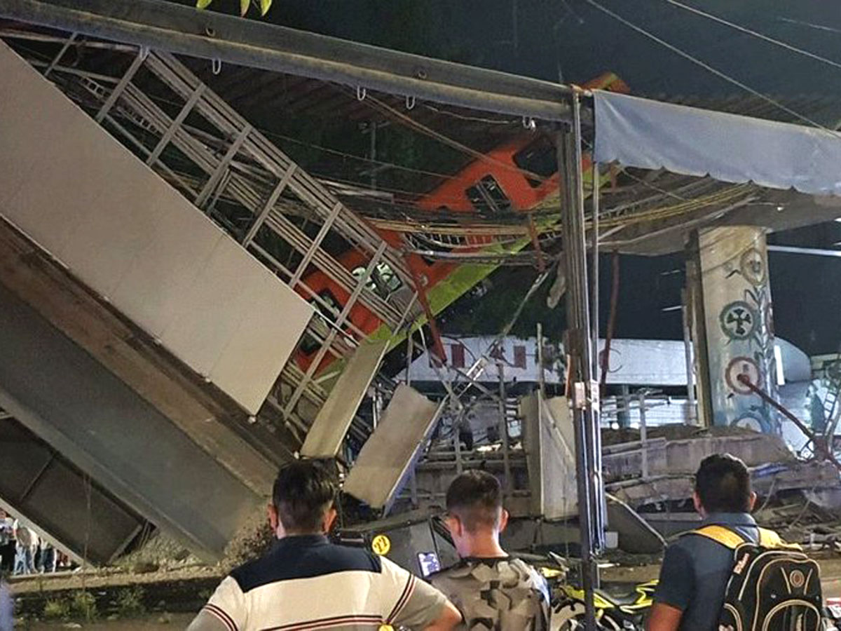 Metro Train Overpass Collapsed In Mexico City Photo Gallery - Sakshi2