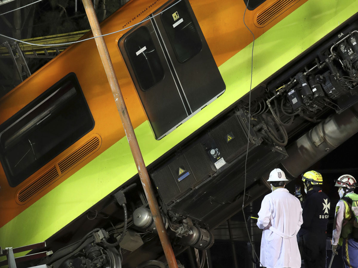 Metro Train Overpass Collapsed In Mexico City Photo Gallery - Sakshi21