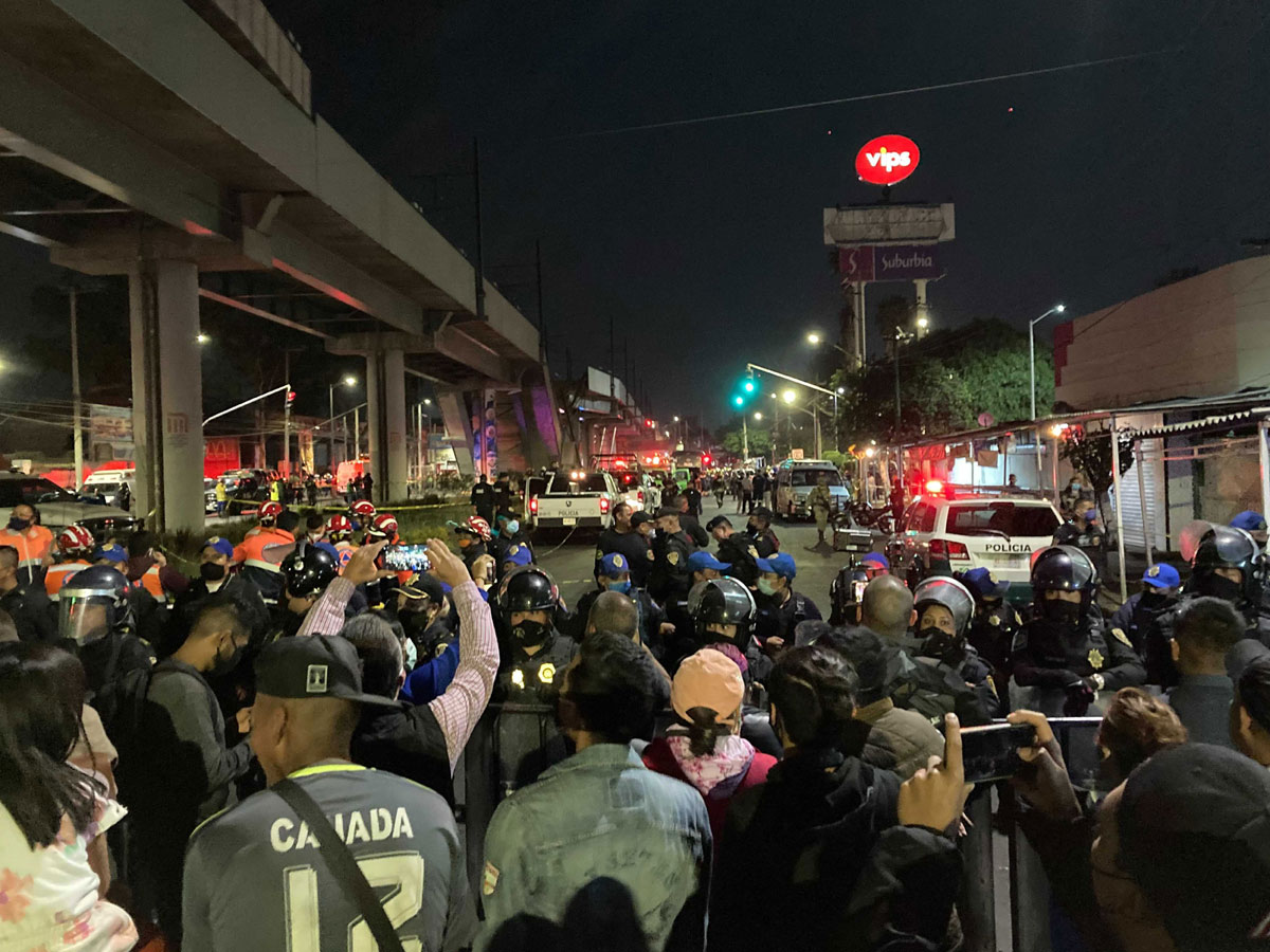 Metro Train Overpass Collapsed In Mexico City Photo Gallery - Sakshi24