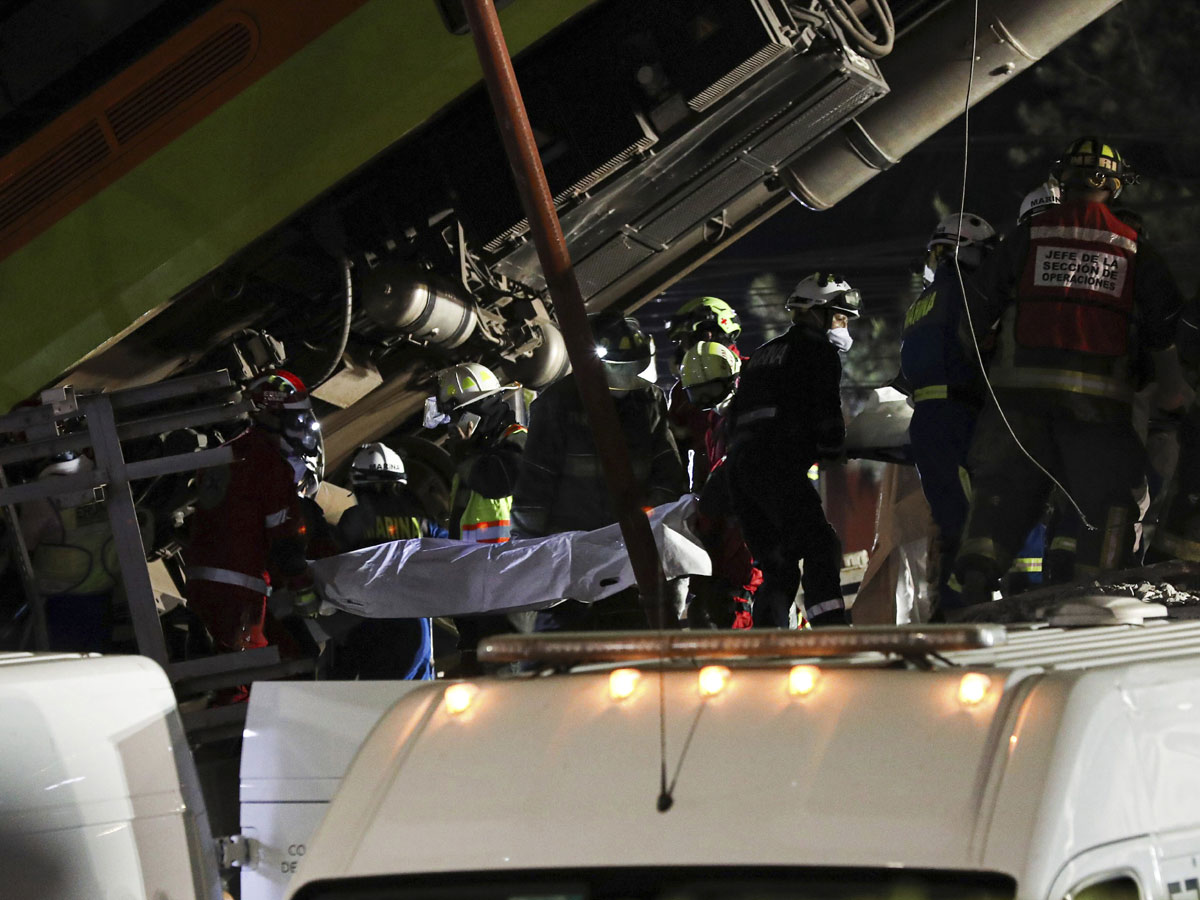 Metro Train Overpass Collapsed In Mexico City Photo Gallery - Sakshi28