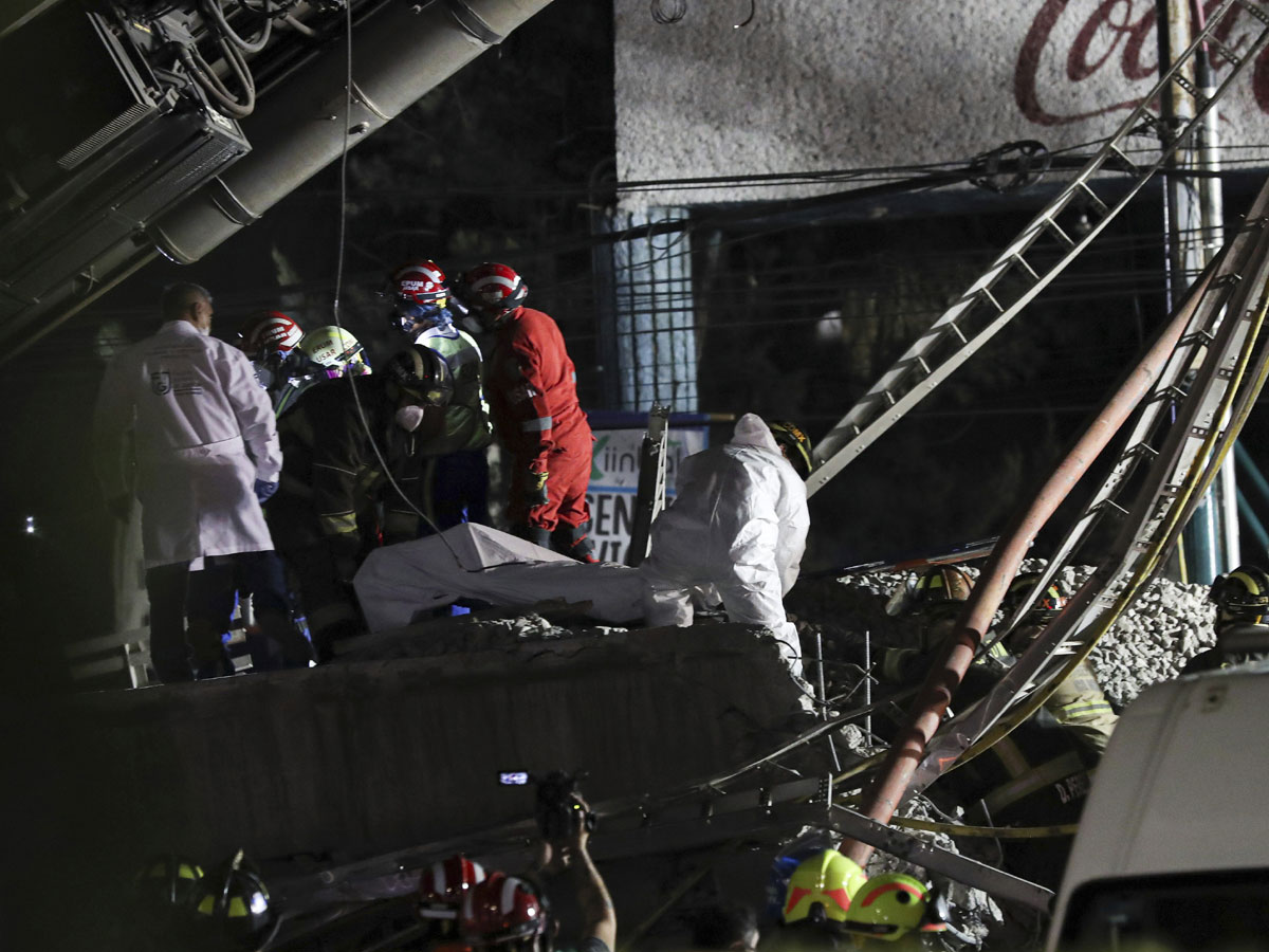 Metro Train Overpass Collapsed In Mexico City Photo Gallery - Sakshi29
