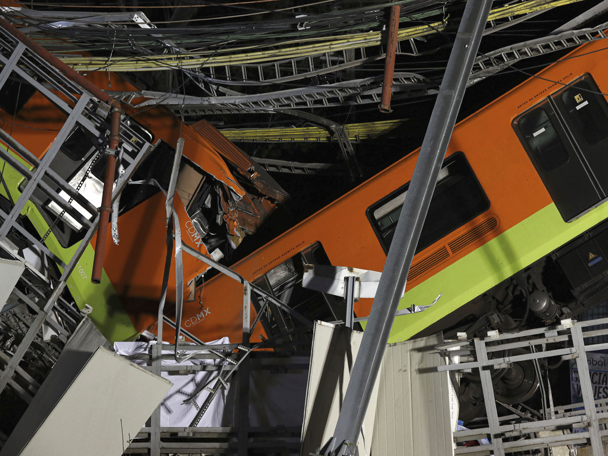 Metro Train Overpass Collapsed In Mexico City Photo Gallery - Sakshi31