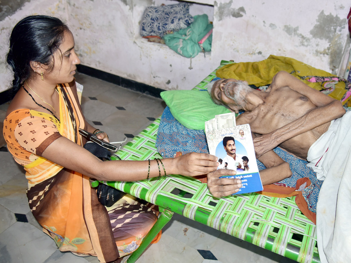  AP Volunteers Distributing Pensions To Pensioners Photo Gallery - Sakshi3