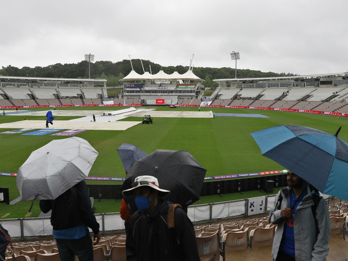 Rain delays toss, washes out first session at Ageas Bowl Photo Gallery - Sakshi2
