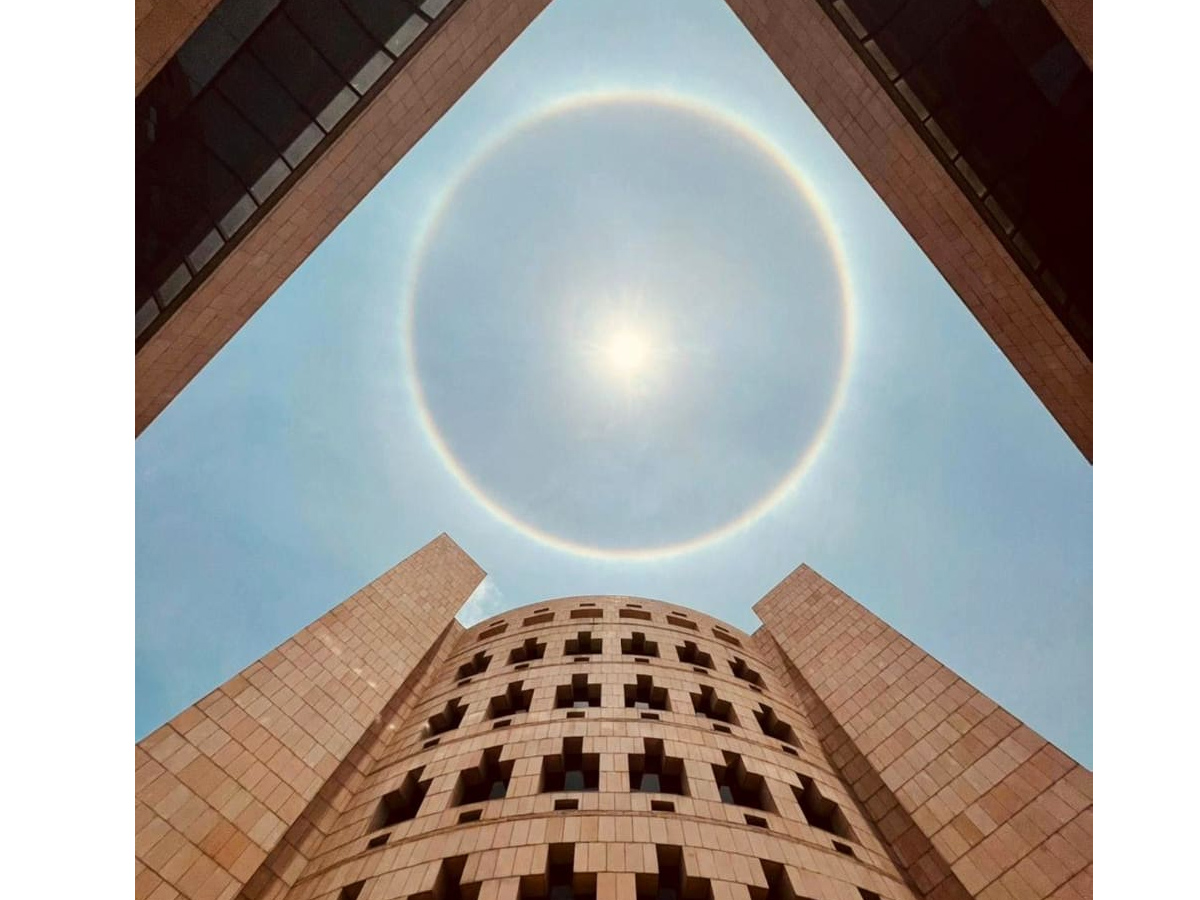 Rainbow halo around sun in Hyderabad Photo Gallery - Sakshi10