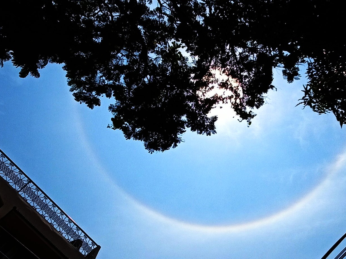 Rainbow halo around sun in Hyderabad Photo Gallery - Sakshi17