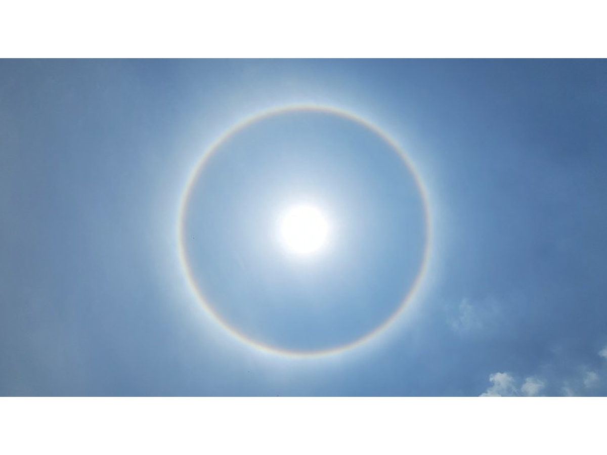 Rainbow halo around sun in Hyderabad Photo Gallery - Sakshi6