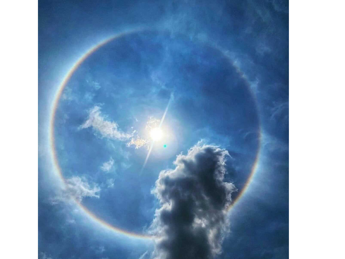 Rainbow halo around sun in Hyderabad Photo Gallery - Sakshi7