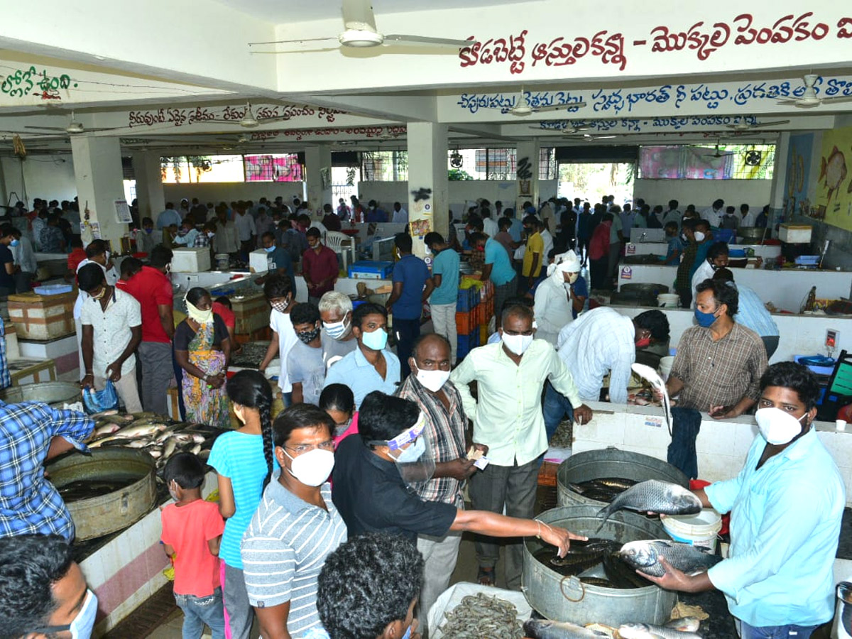 Huge Rush At Fish Market On Occasion Of Mrigasira Karthi - Sakshi5