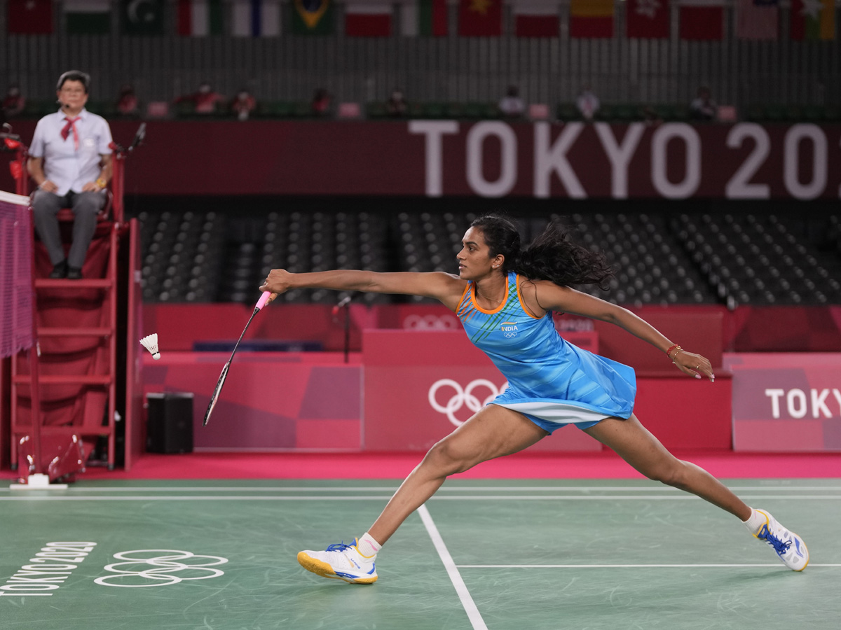 PV Sindhu Beats He Bing Jiao To Win Historic Bronze At Tokyo Olympics Photo Gallery - Sakshi15