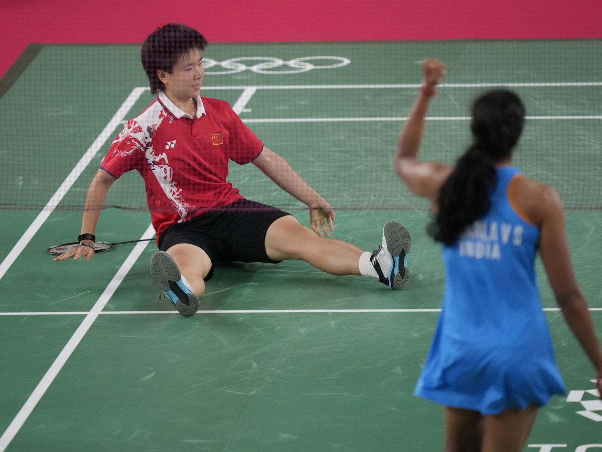 PV Sindhu Beats He Bing Jiao To Win Historic Bronze At Tokyo Olympics Photo Gallery - Sakshi5
