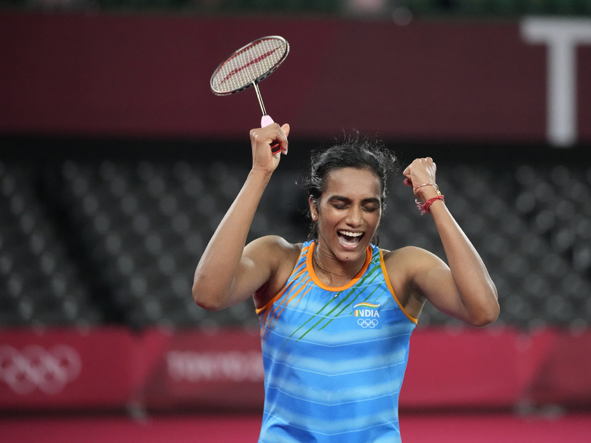PV Sindhu Beats He Bing Jiao To Win Historic Bronze At Tokyo Olympics Photo Gallery - Sakshi3