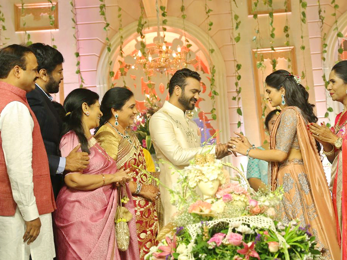 Celebs at MP Balasouri son Anudeep Engagement photos - Sakshi2