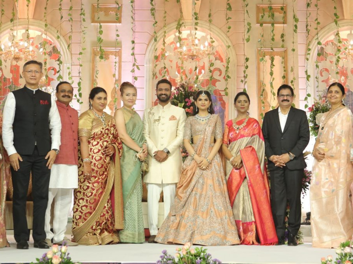 Celebs at MP Balasouri son Anudeep Engagement photos - Sakshi6