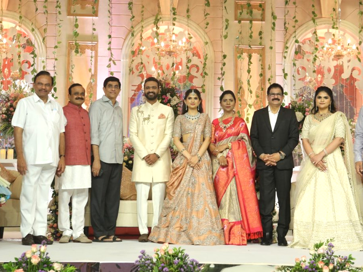 Celebs at MP Balasouri son Anudeep Engagement photos - Sakshi7