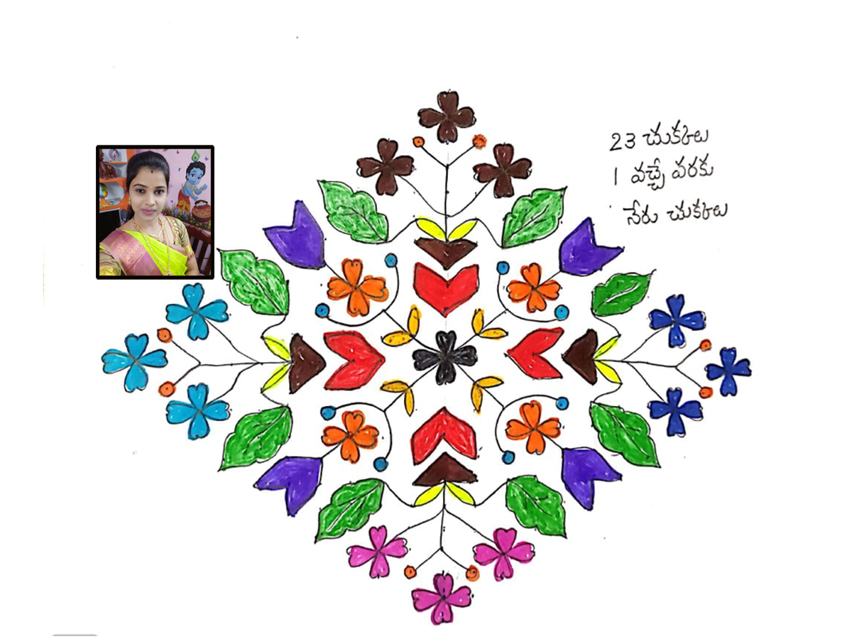 Sankranthi 2022 Muggulu: Attractive Sankranthi Special Rangoli Designs - Sakshi72