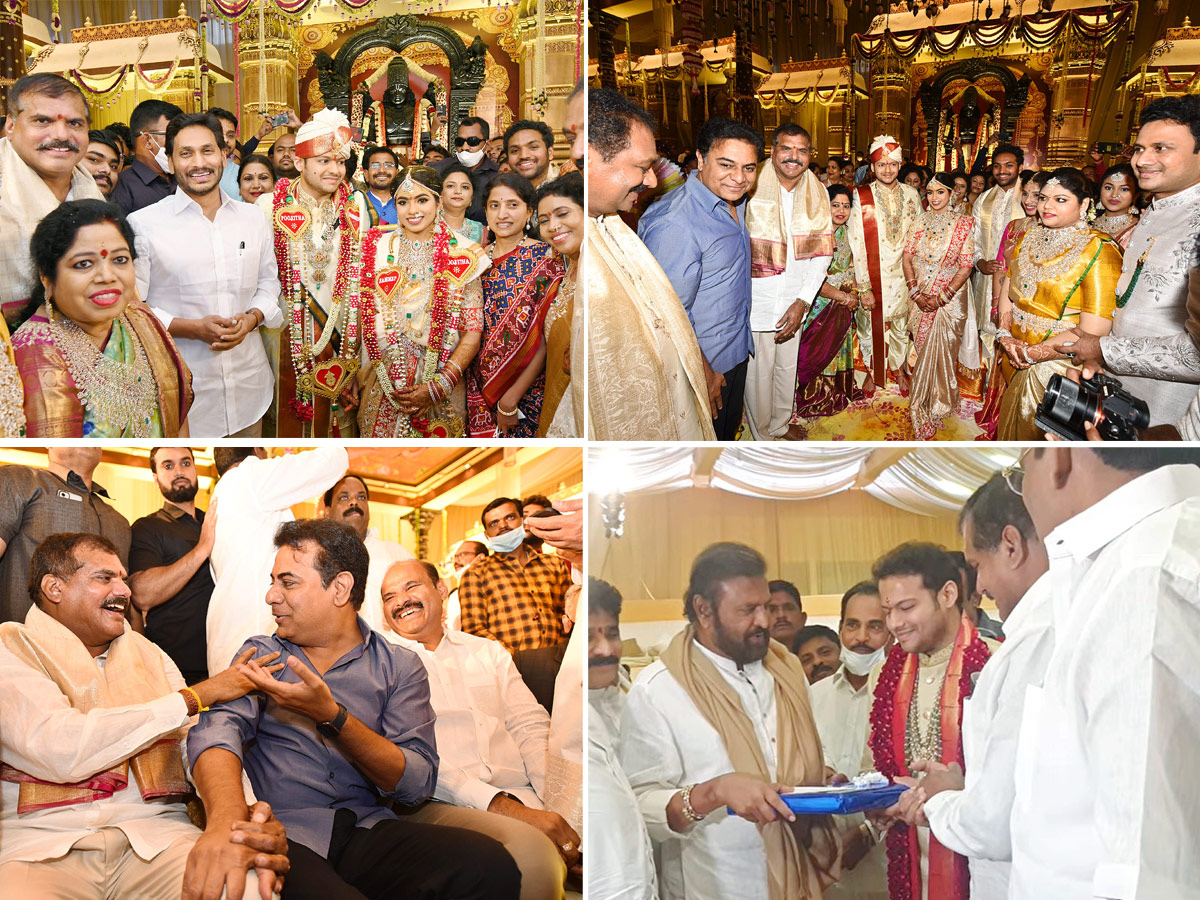 Minister Botsa Satyanarayana Son Wedding at Hyderabad - Sakshi1