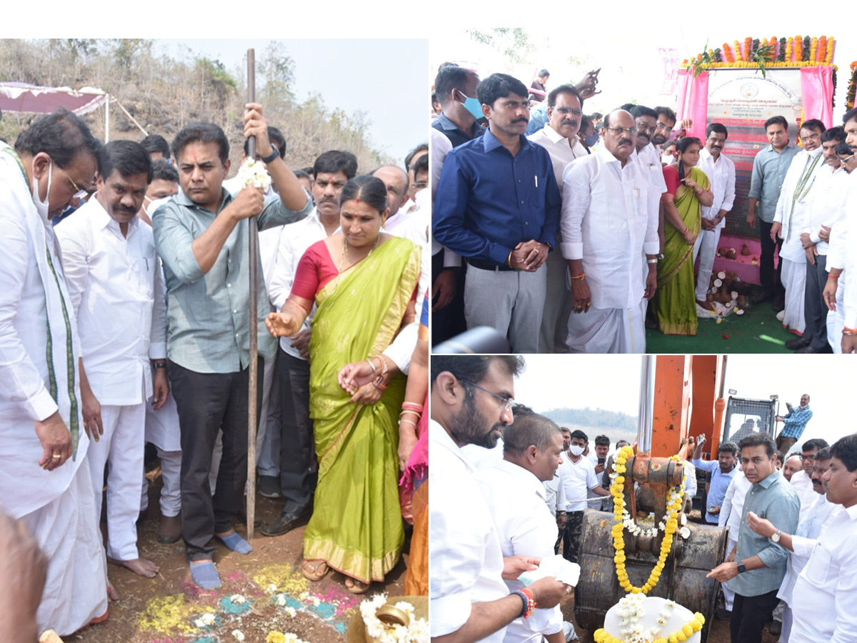 Minister KTR laid foundation stone for Siddapur Reservoir works at Nizamabad Photo Gallery - Sakshi1