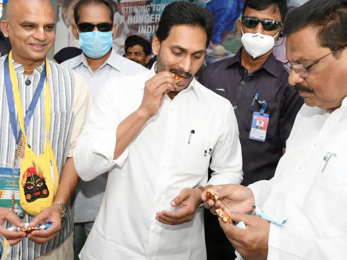 CM YS Jagan Participated in Bhoomi Pooja of Hare Krishna Gokula Kshetram Photo Gallery - Sakshi14
