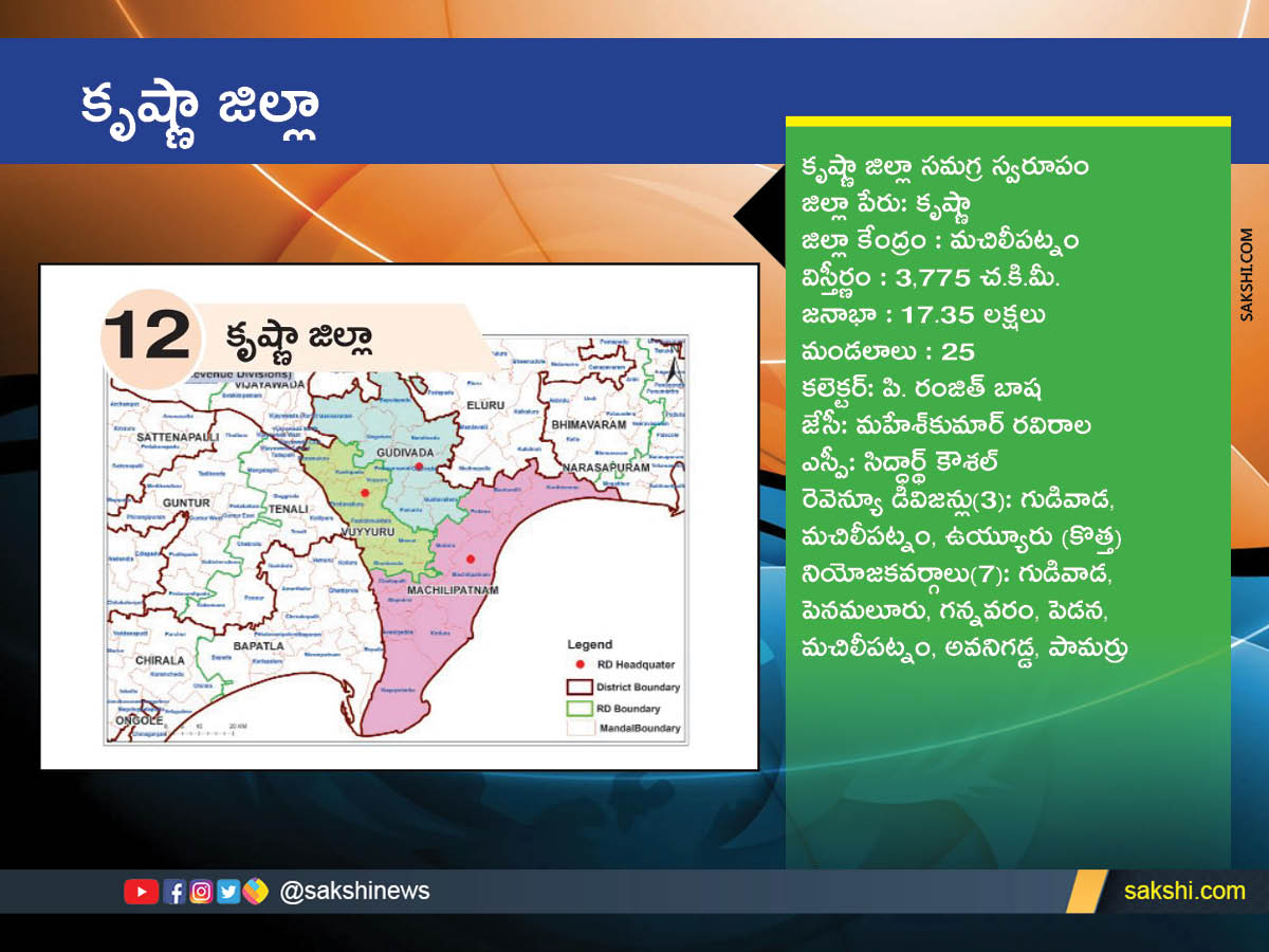 AP New Districts Names, Maps, Assembly Constituencies and Revenue Divisions Full Details - Sakshi12