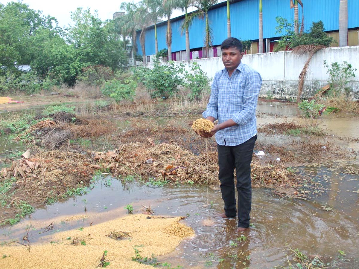 Unseasonal Rains In Telangana Farmers Suffer Paddy Damage - Sakshi6