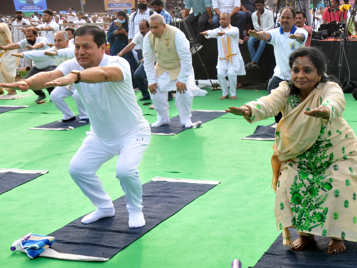 Thousands Participate In Yoga Utsav At Hyderabad LB Stadium Photo Gallery - Sakshi14