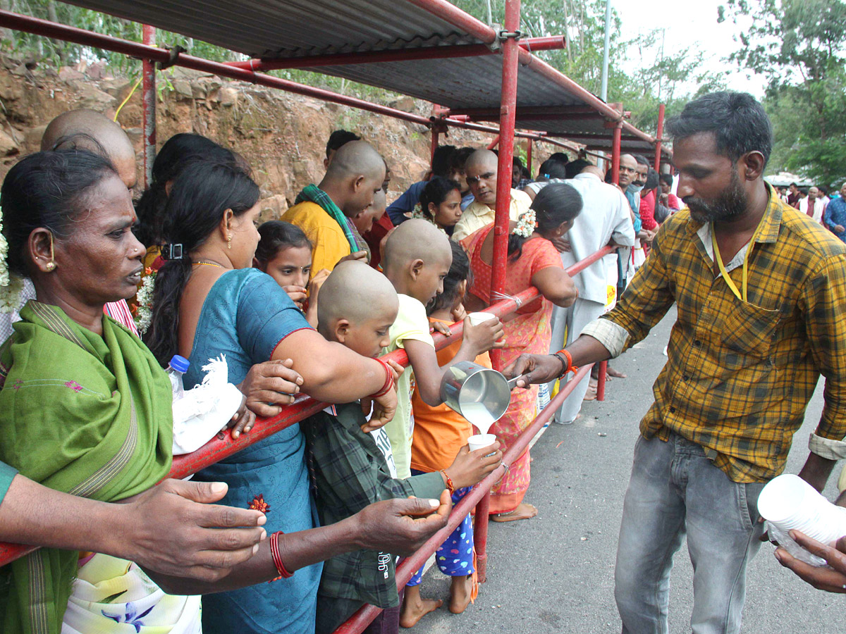 Huge Devotees Rush At Tirumala Tirupati Temple - Sakshi5