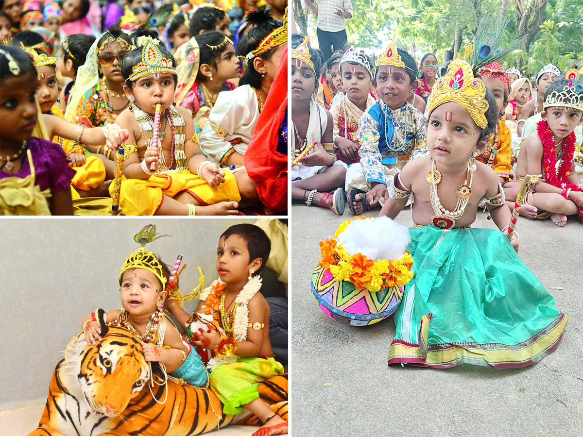 Srikrishna Janmashtami: Krishna Getup for kids - Sakshi1