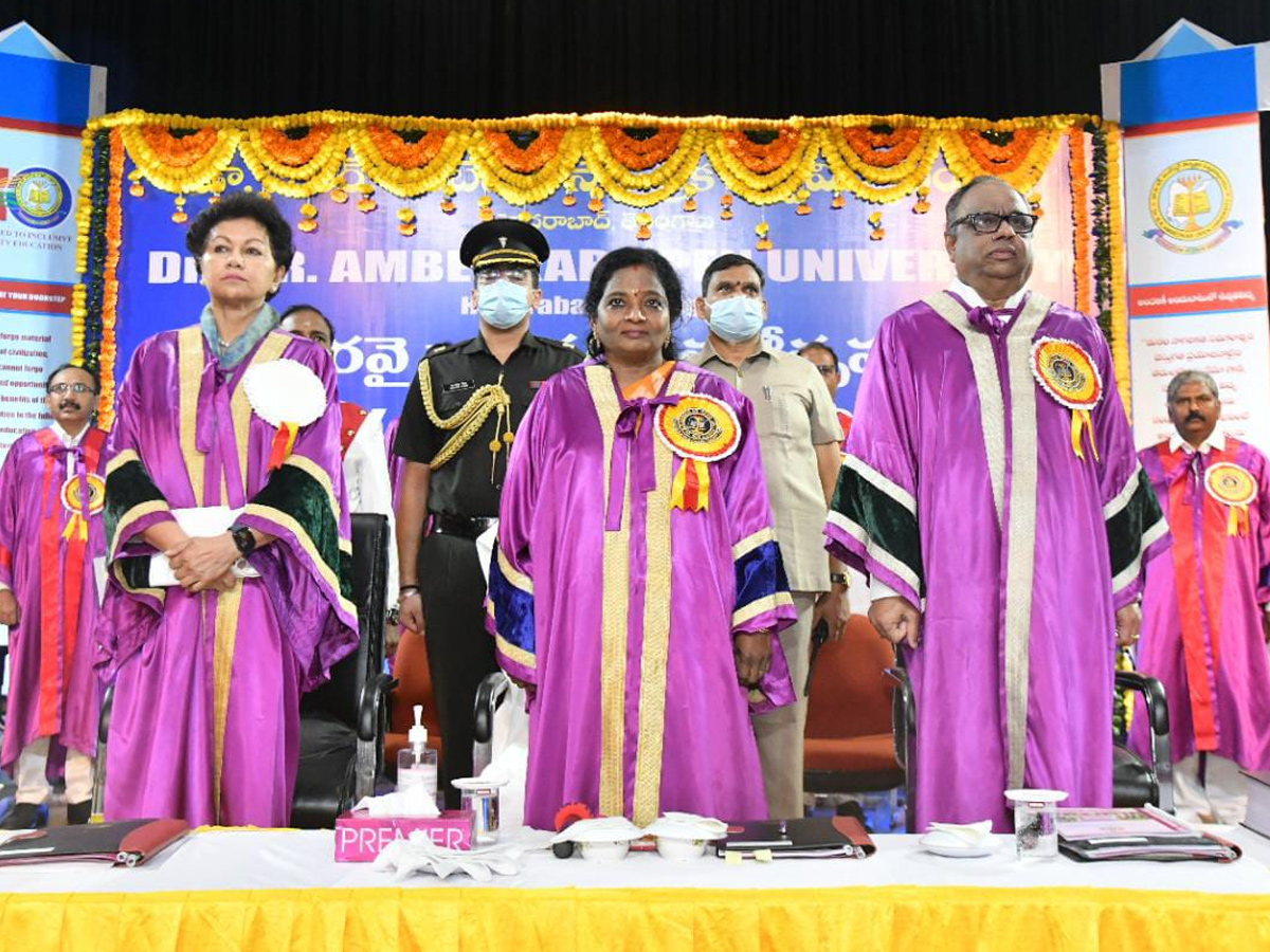 Governor Tamilisai Addresses Ambedkar Open University 24th Convocation Photo Gallery - Sakshi2
