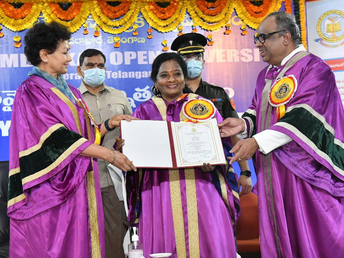 Governor Tamilisai Addresses Ambedkar Open University 24th Convocation Photo Gallery - Sakshi3