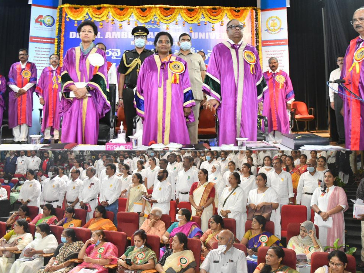 Governor Tamilisai Addresses Ambedkar Open University 24th Convocation Photo Gallery - Sakshi1