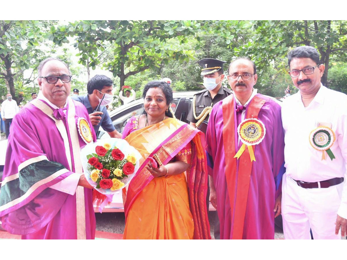Governor Tamilisai Addresses Ambedkar Open University 24th Convocation Photo Gallery - Sakshi9