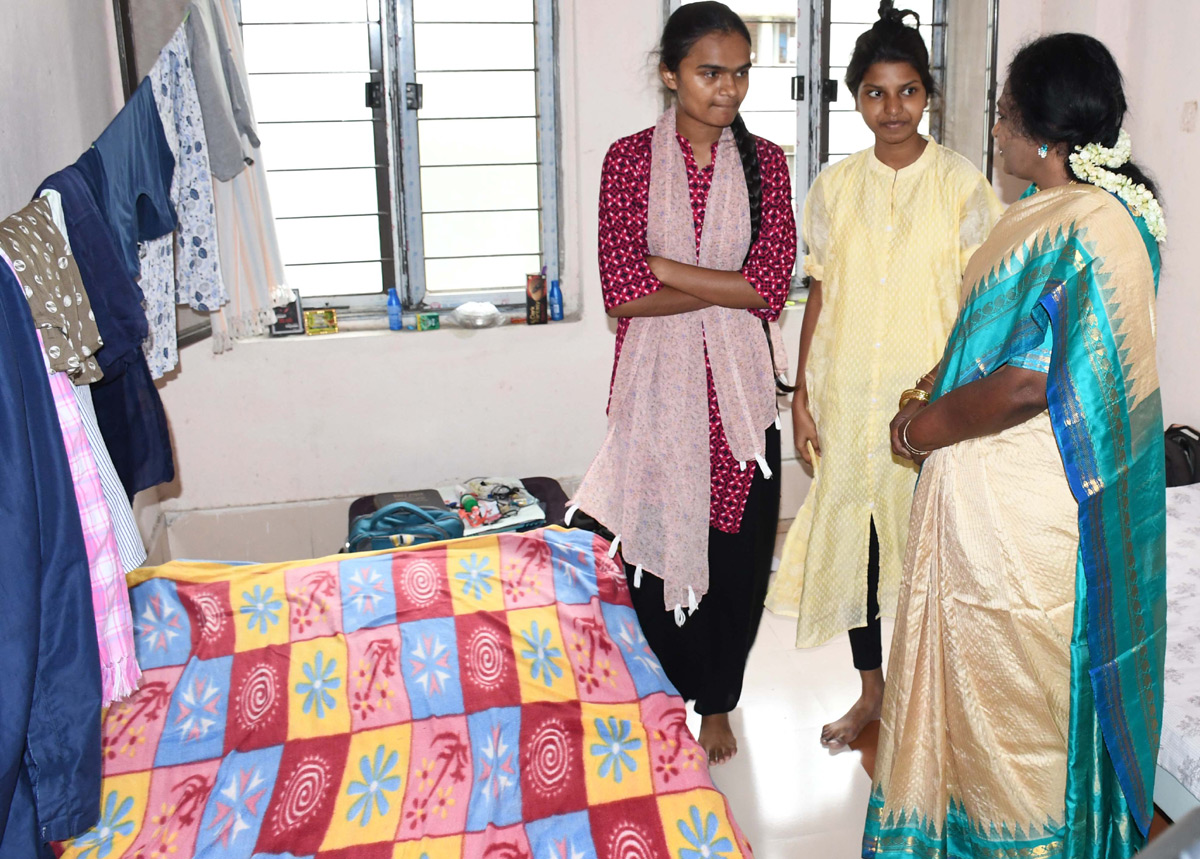 Telangana Governor Tamilisai Visits IIIT Basara - Sakshi14