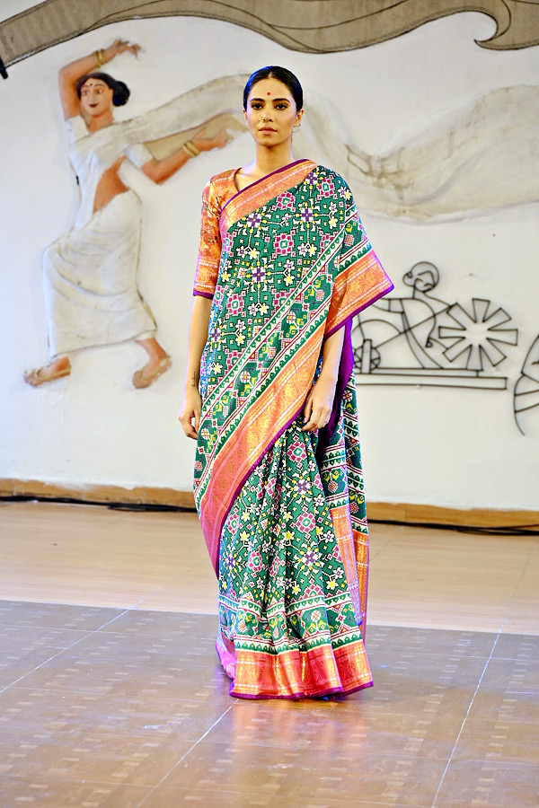 Handloom Day Fashion Show At Madhapur - Sakshi3