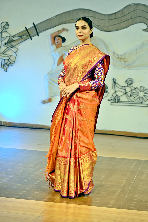 Handloom Day Fashion Show At Madhapur - Sakshi7