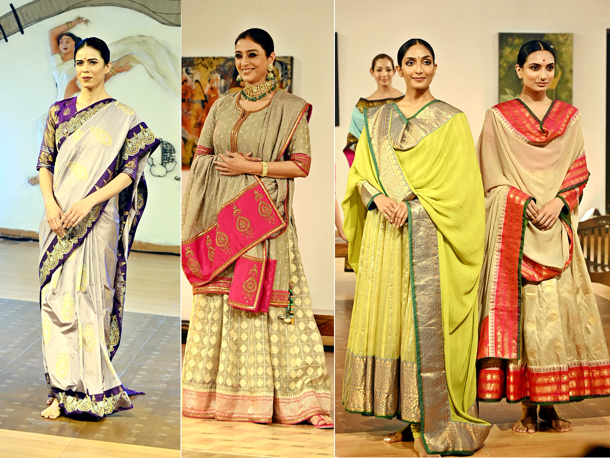 Handloom Day Fashion Show At Madhapur - Sakshi1