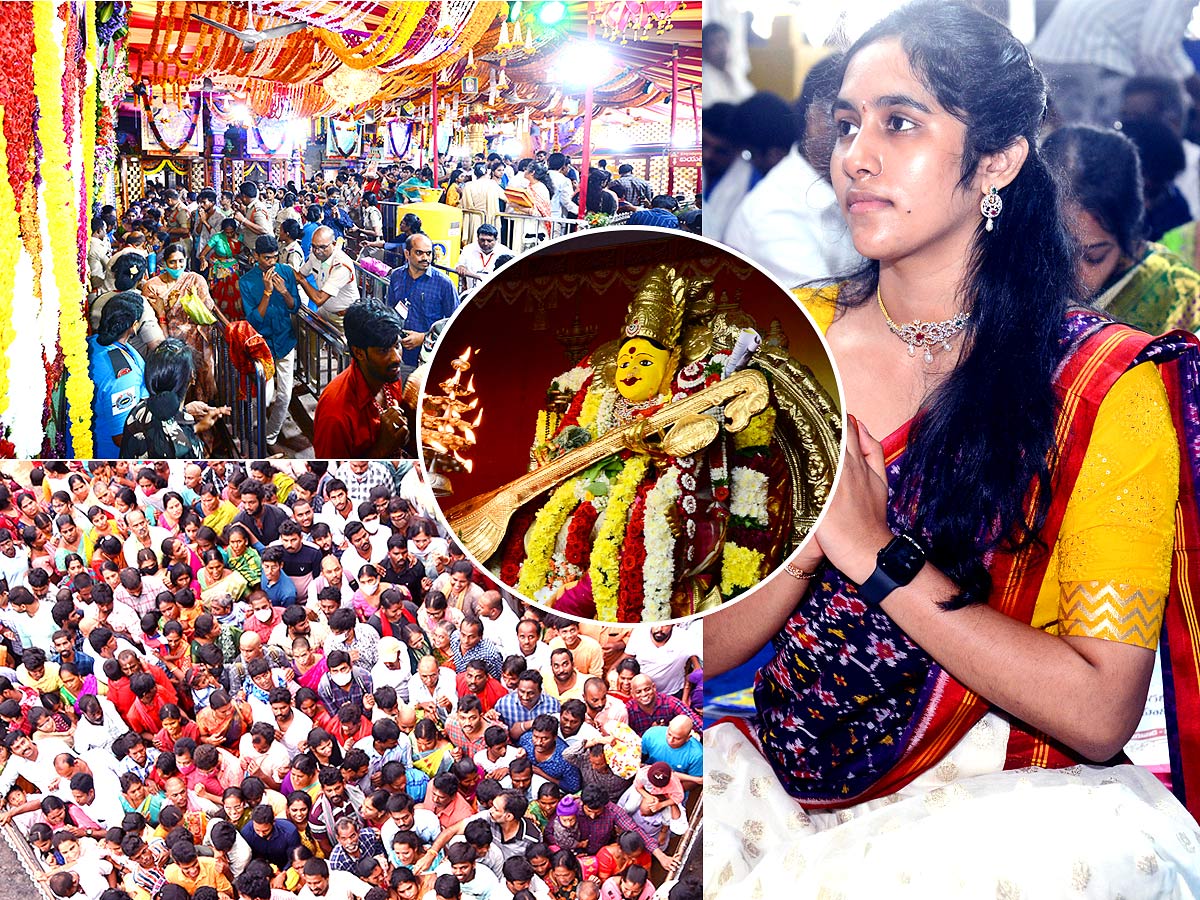 Devi Sharan Navaratri Celebrations 2022 Vijayawada Durga Temple - Sakshi1