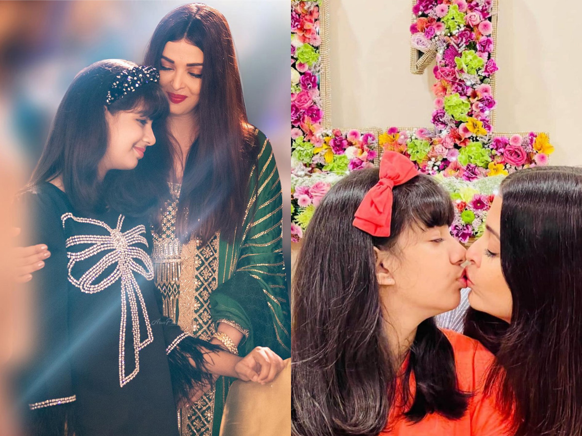 ఆద్యపై ఐశ్వర్య అమ్మ ప్రేమ.. వైరల్\u200c (ఫొటోలు) | Abhishek Bachchan Daughter  Aaradhya Bachchan Birthday Photos | Sakshi, image size:1200x900