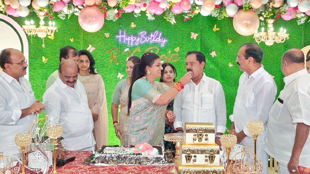 AP Tourism Minister RK Roja Birthday Celebration Photos - Sakshi10