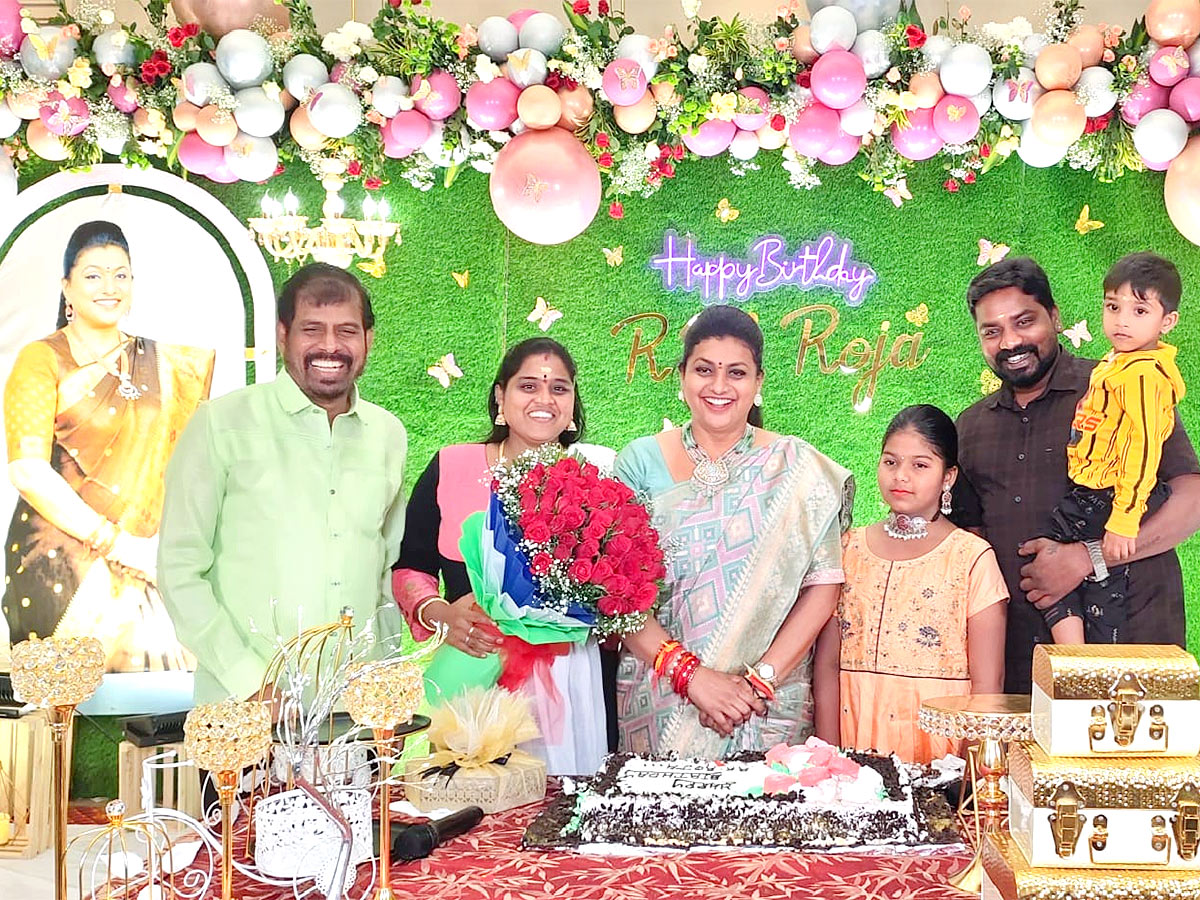 AP Tourism Minister RK Roja Birthday Celebration Photos - Sakshi16