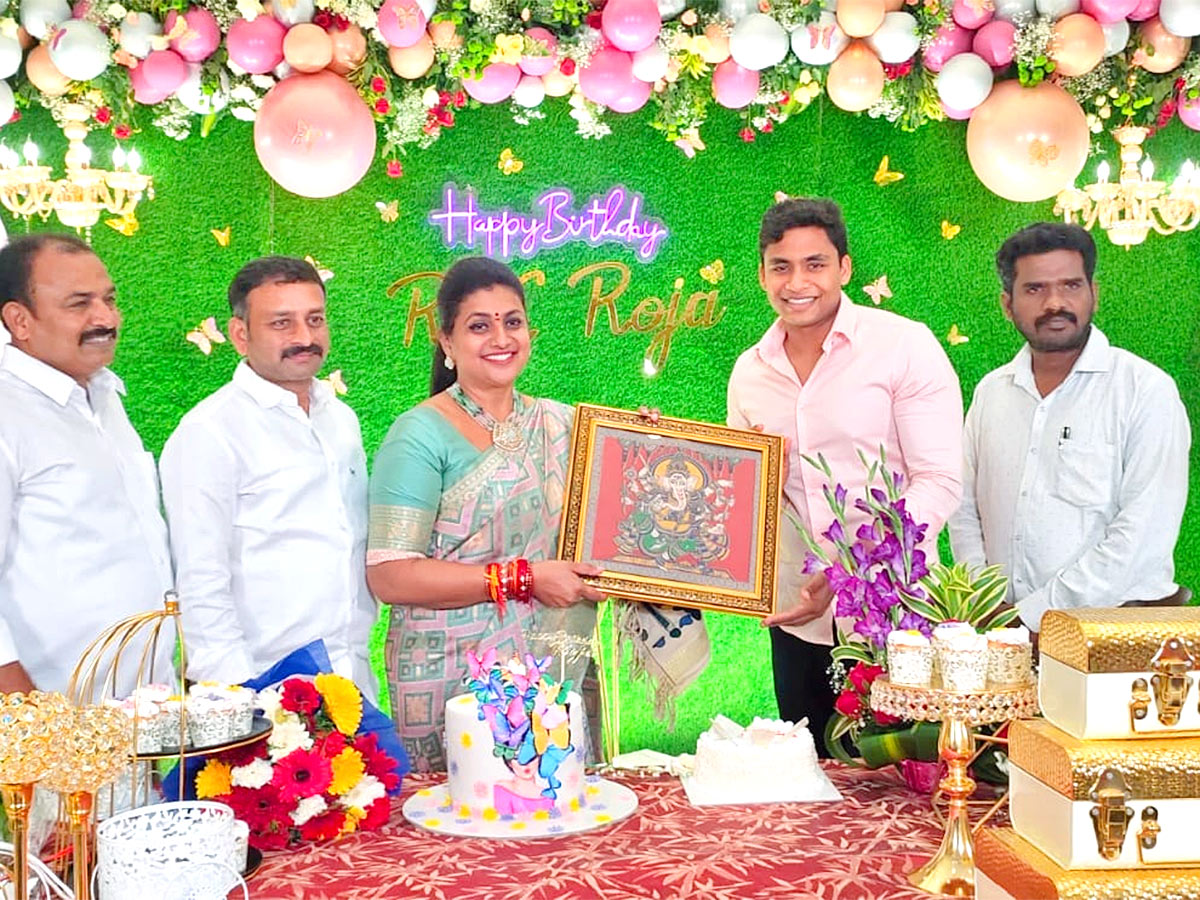 AP Tourism Minister RK Roja Birthday Celebration Photos - Sakshi23