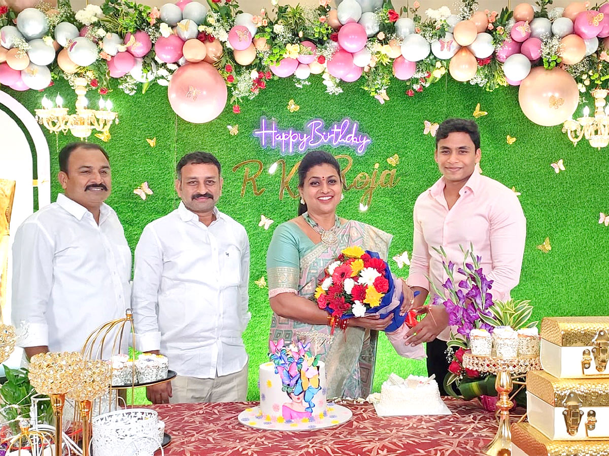 AP Tourism Minister RK Roja Birthday Celebration Photos - Sakshi24