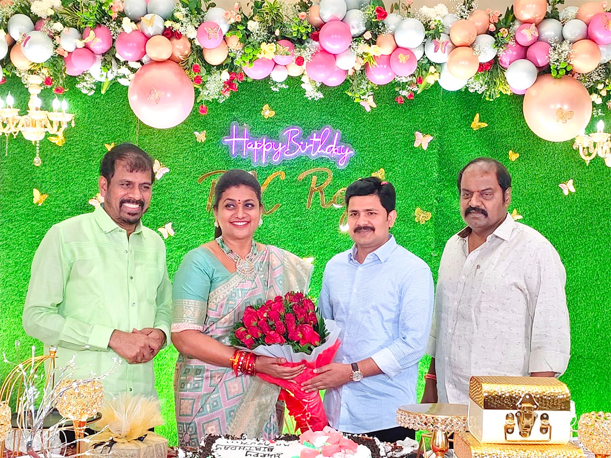 AP Tourism Minister RK Roja Birthday Celebration Photos - Sakshi3