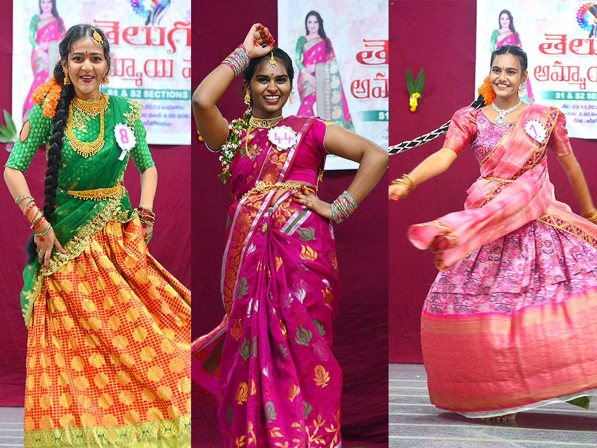 Telugu Ammayi Fashion Show in Maris Stella College Vijayawada - Sakshi1