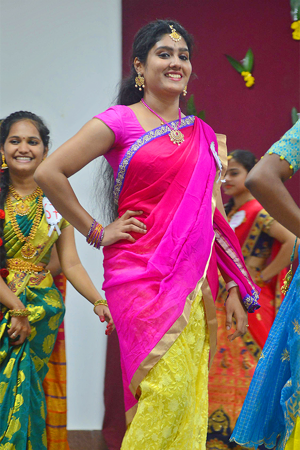 Telugu Ammayi Fashion Show in Maris Stella College Vijayawada - Sakshi16