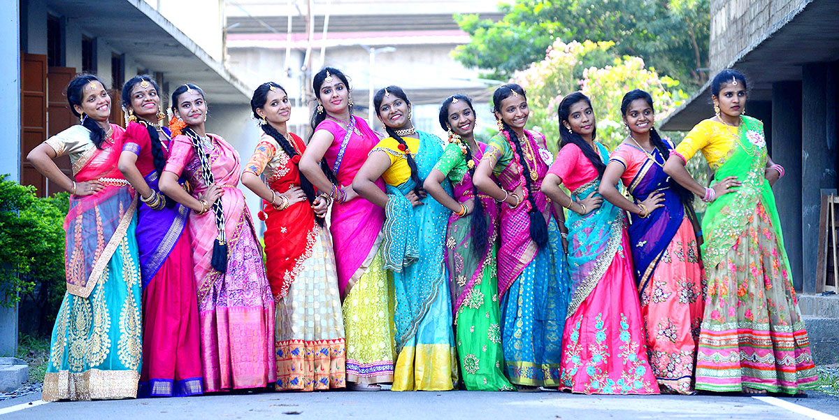 Telugu Ammayi Fashion Show in Maris Stella College Vijayawada - Sakshi9